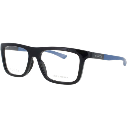 Gucci Men's Eyeglasses - Black/Blue Acetate Square Shape Full Rim Frame | GG1737O 003 ,