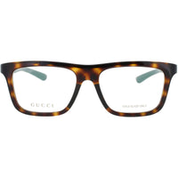 Gucci Men's Eyeglasses - Havana/Green Acetate Square Full Rim Frame | GG1737O 004 ,