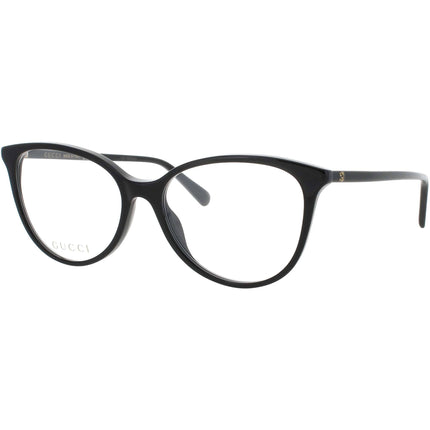 Gucci Women's Eyeglasses - Black Acetate Cat Eye Shape Full Rim Frame | GG1359O 001 ,