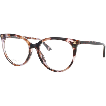 Gucci Women's Eyeglasses - Havana Acetate Cat Eye Shape Full Rim Frame | GG0093O 009 ,