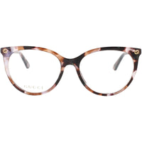 Gucci Women's Eyeglasses - Havana Acetate Cat Eye Shape Full Rim Frame | GG0093O 009 ,