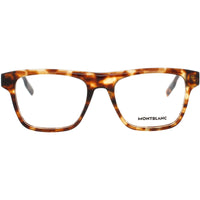 Mont Blanc Men's Eyeglasses - Havana Acetate Square Shape Full Rim Frame | MB0203O 003 ,