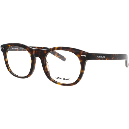 Mont Blanc Men's Eyeglasses - Havana Acetate Square Shape Full Rim Frame | MB0229O 006 ,