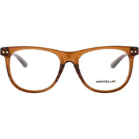 Mont Blanc Men's Eyeglasses - Brown Acetate Square Shape Full Rim Frame | MB0323O 004 ,