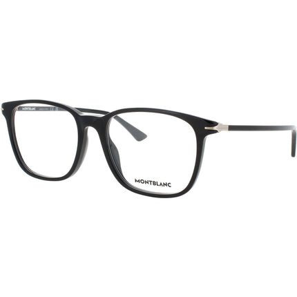 Mont Blanc Men's Eyeglasses - Black Acetate Square Shape Full Rim Frame | MB0338O 006 ,