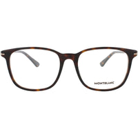 Mont Blanc Men's Eyeglasses - Havana Acetate Square Shape Full Rim Frame | MB0338O 007 ,