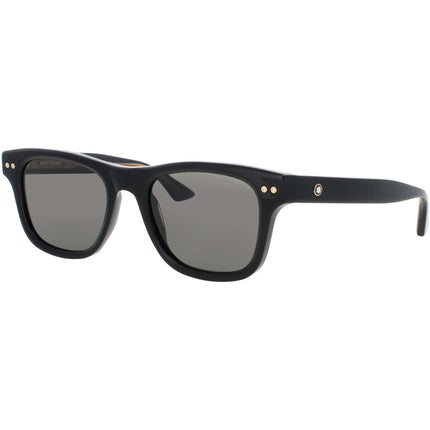 Mont Blanc Men's Sunglasses - Black Acetate Square Shape Full Rim Frame | MB0254S 005 ,