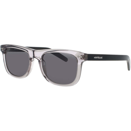 Mont Blanc Men's Sunglasses - Grey/Black Acetate Square Full Rim Frame | MB0260S 003 ,