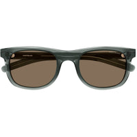 Mont Blanc Men's Sunglasses - Grey Acetate Square Shape Full Rim Frame | MB0260S 004 ,