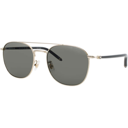 Mont Blanc Men's Sunglasses - Gold/Black Metal Pilot Full Rim Frame | MB0271S 006 ,