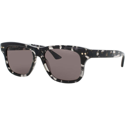 Mont Blanc Men's Sunglasses - Black Acetate Square Shape Full Rim Frame | MB0319S 003 ,