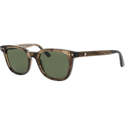 Mont Blanc Men's Sunglasses - Brown Acetate Square Shape Full Rim Frame | MB0320S 003 ,