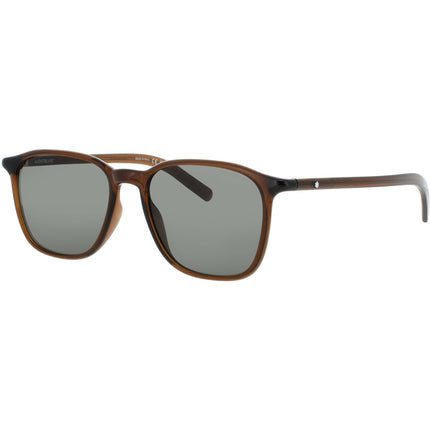 Mont Blanc Men's Sunglasses - Brown Acetate Square Shape Full Rim Frame | MB0325S 003 ,