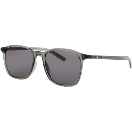 Mont Blanc Men's Sunglasses - Grey Acetate Square Shape Full Rim Frame | MB0325S 004 ,