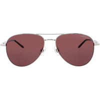 Mont Blanc Men's Sunglasses - Silver/Black Metal Aviator Full Rim Frame | MB0345S 002 ,