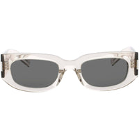 Saint Laurent Men's Sunglasses - Beige Acetate Rectangular Full Rim Frame | SL-697 003 ,