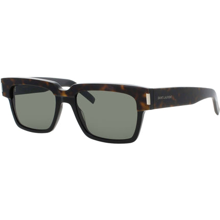 Saint Laurent Men's Sunglasses - Havana Acetate Square Full Rim Frame | SL-732 003 ,