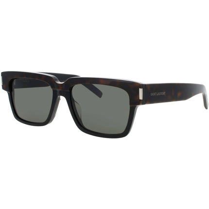 Saint Laurent Men's Sunglasses - Havana Acetate Square Full Rim Frame | SL-732/F 003 ,