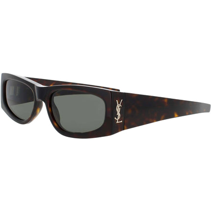 Saint Laurent Women's Sunglasses - Havana Rectangular Full Rim Frame | SL-M140 003 ,