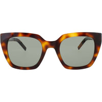 Saint Laurent Women's Sunglasses - Havana Acetate Square Full Rim Frame | SL-M143 003 ,