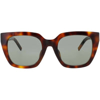 Saint Laurent Women's Sunglasses - Havana Acetate Square Shape Frame | SL-M143/F 003 ,