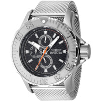 Invicta Men's Watch - Vintage Quartz Black Dial Silver Tone Mesh Bracelet | 48010 ,