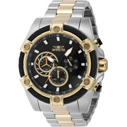 Invicta Men's Watch - Bolt Chronograph Black Dial Two Tone Steel Bracelet | 48868 ,
