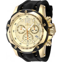 Invicta Men's Watch - Speedway Chronograph Gold Tone Dial Black Silicone Strap | 48910 ,