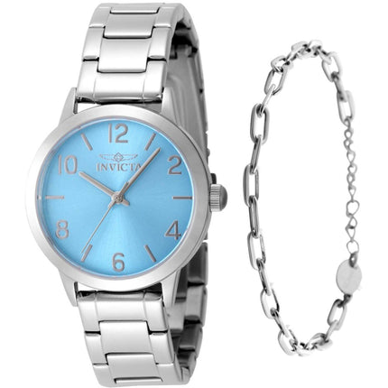 Invicta Women's Watch - Wildflower Quartz Blue Dial Steel Bracelet | 49086 ,