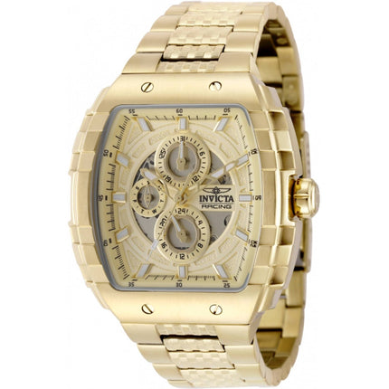 Invicta Men's Watch - S1 Rally Quartz Day-Date Yellow Gold Steel Bracelet | 50237 ,