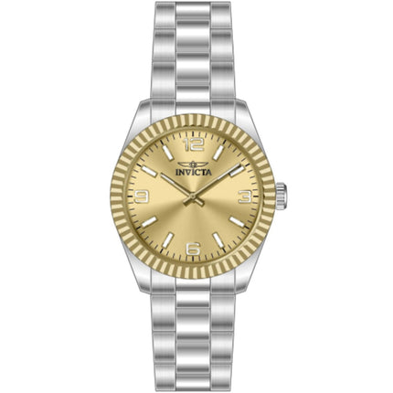 Invicta Men's Watch - Specialty Quartz Gold Tone Dial Silver Steel Bracelet | 50576 ,