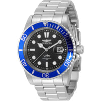Invicta Men's Watch - Pro Diver Black Dial Silver Stainless Steel Bracelet| 50828 ,