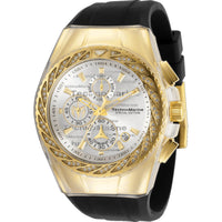 Technomarine Men's Watch - Cruise Glitz Chrono Silver Dial Black Strap | TM-117002 ,