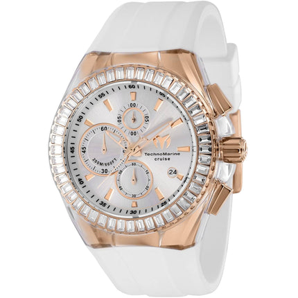 Technomarine Men's Watch - Cruise Original Chronograph Silver Dial Strap | TM-121161 ,