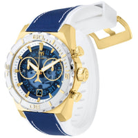 Technomarine Men's Watch - Reef Quartz Chronograph Blue and White Strap | TM-519007 ,
