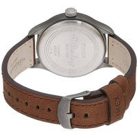 Timex Men's Watch - Waterbury Quartz Off-White Dial Leather Strap Date | TW2R38600VQ ,
