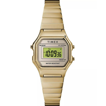 Timex Women's Watch - Chronograph Grey Digital Dial Steel Bracelet | TW2T48000JT ,