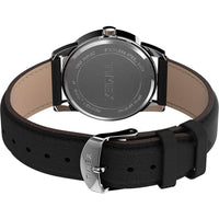 Timex Men's Watch - Easy Reader Quartz White Dial Black Leather Strap | TW2U717009J ,