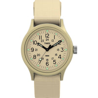 Timex Men's Watch - Mk1 Quartz Beige Resin Case Slip-Thru Fabric Strap | TW2Y19800VQ ,