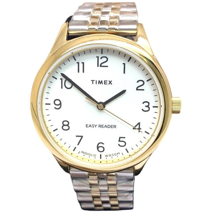 Timex Women's Watch - Easy Reader Quartz White Dial Two Tone Bracelet | TWH6Z3710JT ,