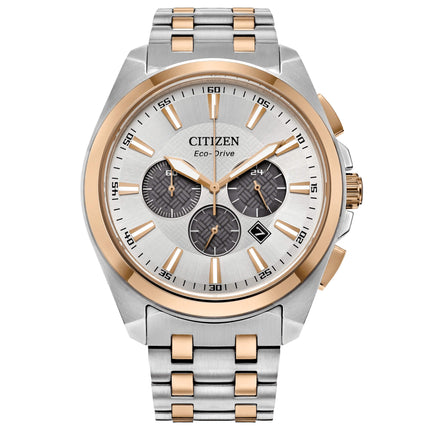 Citizen Men's Watch - Peyten Chrono Two Tone Steel Bracelet Eco-Drive | CA4516-59A ,