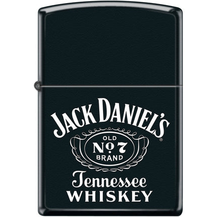 Zippo Windproof Pocket Lighter - Jack Daniels Black Matte Metal | XC370 ,