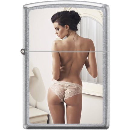 Zippo Windproof Pocket Lighter - Tight Fit Street Chrome Metal | XC387 ,