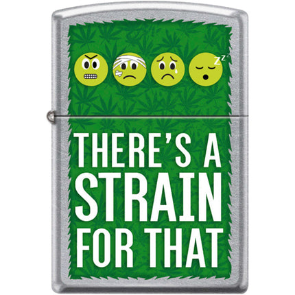 Zippo Windproof Pocket Lighter - Cannabis Design Street Chrome Metal | XC441 ,