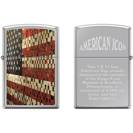 Zippo Windproof Pocket Lighter - Museum Collection AM Icon High Polish Chrome | XC443 ,