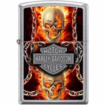 Zippo Windproof Pocket Lighter - Harley Davidson Street Chrome Metal | XC450 ,