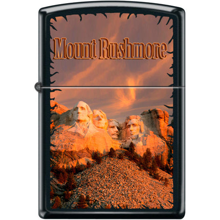 Zippo Windproof Pocket Lighter - MT Rushmore Black Matte Metal | XC452 ,