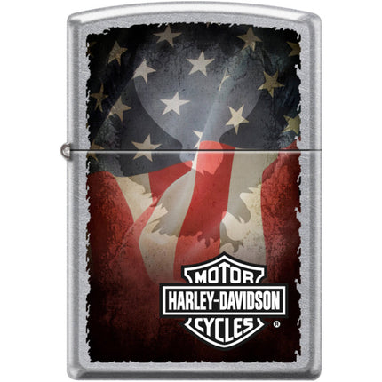 Zippo Windproof Pocket Lighter - Harley Davidson Street Chrome Metal | XC464 ,