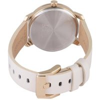 Movado Women's Watch - Bold Access Quartz Gold Dial White Leather Strap | 3600963 ,