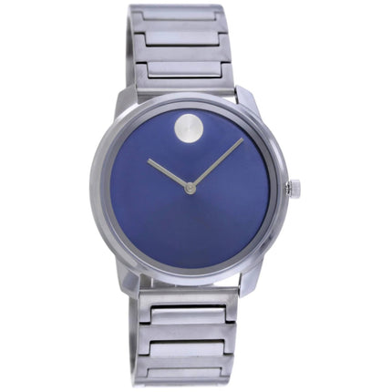 Movado Men's Watch - Bold Quartz Shiny Blue Dial Silver Tone Steel Bracelet | 3601314 ,